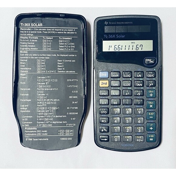 Texas Instruments TI-36X Solar Scientific Calculator w/ Cover Working - Picture 2 of 8